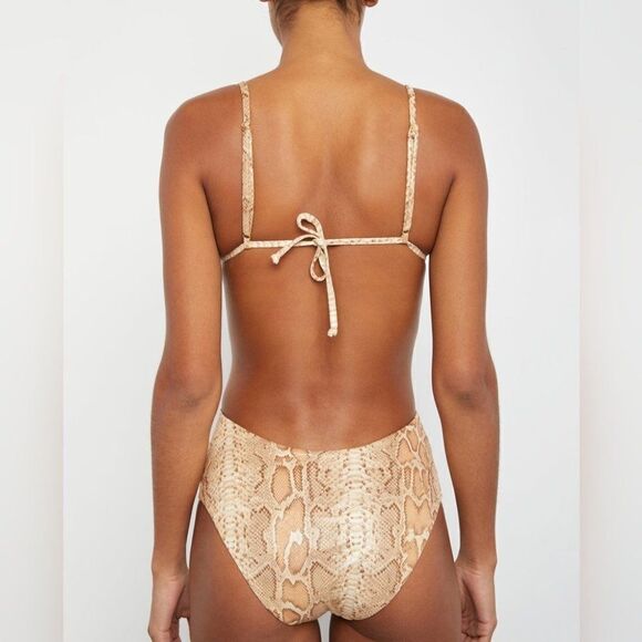 Onia | Rose One Piece in Python liquid suede - Picture 8 of 13